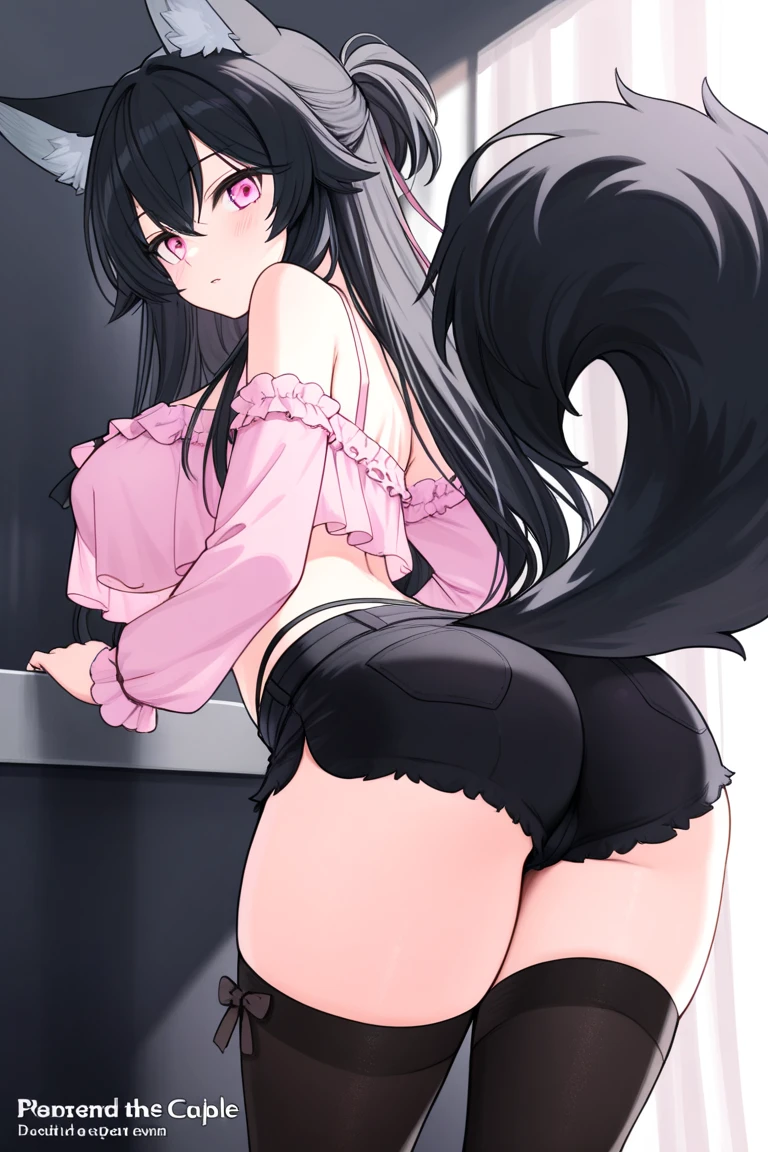 Anime girl with long hair, (((dark bunny suit))), anime moe art style, Anime visuals of cute girls, Anime Best Girl, marin kitagawa fanart, pretty anime girl, Smooth Anime CG Art, Seductive Anime Girl, charming anime girls, Cute anime girl, portrait of cute anime girlbabes, Shining eyes, big boobs, (((((ass))))), ((looking at viewer)), (((((smileing))))), close up, bunny ears, tights