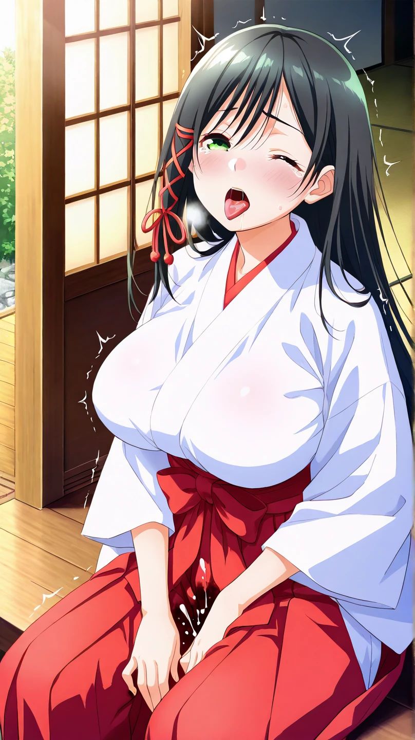 Japan in the Edo Period A 12-year-old princess with long straight black hair in a princess cut I cry, close my eyes and grit my teeth Forced to have sex with the old lord She is wearing a beautifully embroidered royal red kimono., He is forced to have his penis thrust between his legs on the futon. Virginity crisis Period drama manga style A noble princess from the Sengoku period Princess NTR Thin pubic hair A room full of sex fluids