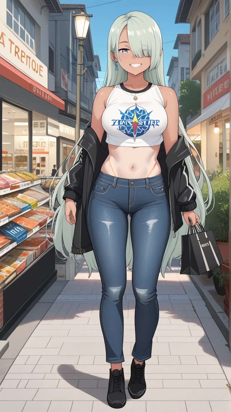 <lora:hips2-10:1>, (wide hips), gigantic breasts, city, jeans, belt, t-tshirt, <lora:cabbiehat-10:0.6>, (cabbie hat), hands on hips, cowboy shot