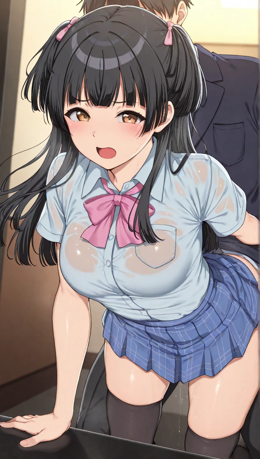 (8K、Highest image quality、highest quality、masterpiece)、detailed face、((1 baby girl))、braid black hair、long hair、blunt bangs、red eyes、evil smile、((grin))、((small breasts))、((see through Colored camisole))、red school bag,minimum skirt、((black pleated skirt))、((micro skirt lift)、cowboy shot、((in the outdoor background)),((see through)),((nipples)),((nipples visible)),((squatting)),((spread legs)),((sweaty)),((show off erectile penis)),((((futanari girl)))),(((futanari loli))),(futa loli girl),hand to own penis,grab the own penis,hand to penis,touch the own penis,tekoki,Exposure,cum,penis into own hand,hand to the penis,grab own penis,Handjob,cum,semen,sperm,bukkake,cum on face,((penis ejaculates semen)),(((ejaculates semen))),school backpack,(((cumming on face))),((cum on face)),(Futanari),(masturbation),(((futanari masturbation))),