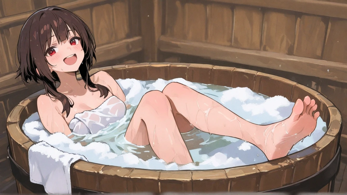 Stunning Chitanda, There is only one beautiful girl,Purple Eyes, Black Hair, Naturally straight hair, Straight bangs,Extremely refined,open your lips,Face is so red,Very white skin,big eyes,Flowing long hair,beautiful girl, Like a dream,Slim,Soft, (Sensual), (Kawaii), Dream quality,Bathe in the hot springs,raise your hand,Sexy pose,Sexy expressions,Naked,Exposing breasts,Breasts squeezed by oneself,Thigh clamping,Cat Juice,No pants,Delicate clavicle,Delicate hands and feet,Bare neck,Bare thighs,Exposing the groin,Camel toe,Bare legs,barefoot,extremely shy,Ultra-high resolution, (masterpiece:1.2, best quality), (Delicate and beautiful eyes: 1.2), (Beautiful and delicate face)