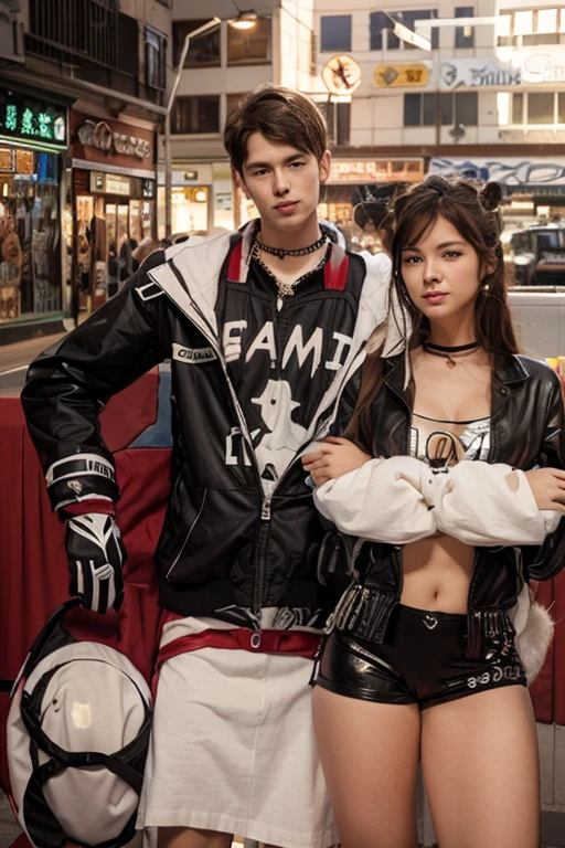 (original photo, Bestquality), (realistic, photo of-realistic:1.3 pcs), Bestquality, Extremely Detailed, a masterpiece、, Hyper-Detailed, illustration、, a couple 1 girl 1 man, 1 a girl, (huge boobs,cleavage), 1 a man, wearing sunglasses, ((DON'T CHANGE THE MAN'S FACE)) dynamic angle, world mastery theater, cluttered_long_hair,Bestquality, extremely detailed CG unity 8k壁纸,ink,astonishing,movie lights,Lens_flare,dunhuang_style, perfect female body, detailed face, handsome man, beautiful girl with cat ears, looking at the camera