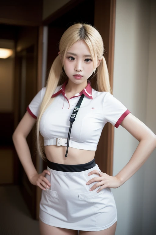 Girl football player, beautiful girl, light yellow hair, huge breasts, wearing a bare-chested t-shirt, sexy post, in the locker room.