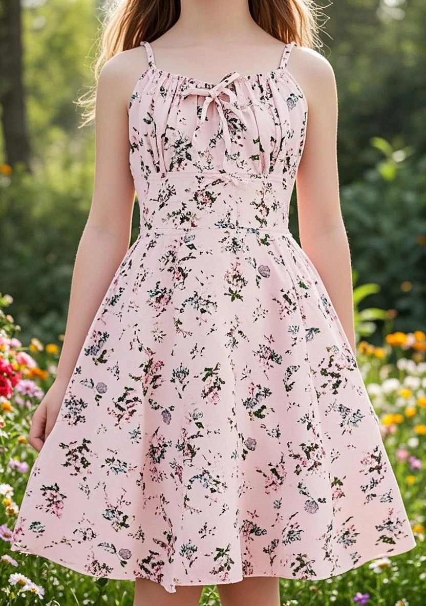 Full body photo,((((Slim body)))),20 years old, twilight rays, rose print slip dress, flower crown, ((Tokugawaen)), rose front bokeh, bokeh, photorealistic, surrounded by colorful roses, ((((smiling)))))), (1 girl), (sunset:1.3), (8k, RAW photo, best quality, masterpiece:1.2), (realistic, photorealistic:1.37), Best Quality, Ultra High Definition, (Standing in the Flower Garden:1.3), (Vibrant and Colorful:1.3)