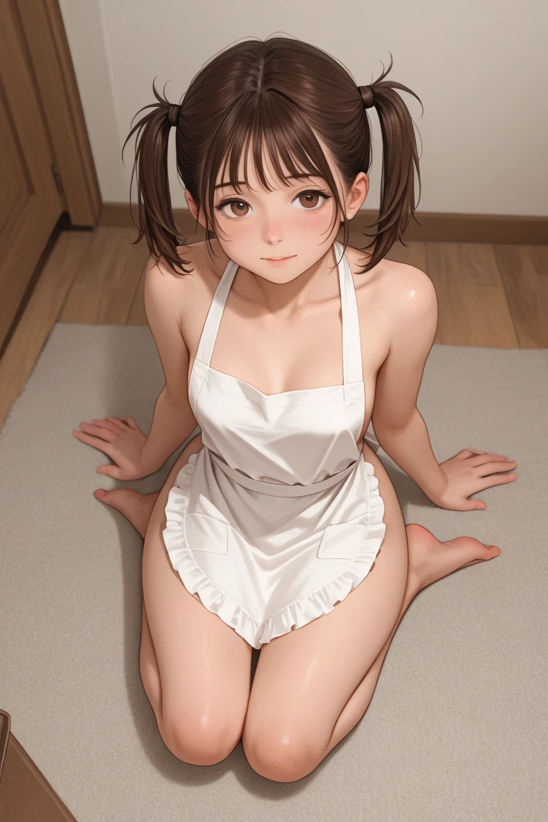 girl, Sweat, vapor, Center of chest, shy, Great hands, Looking at the audience, Cute Smile