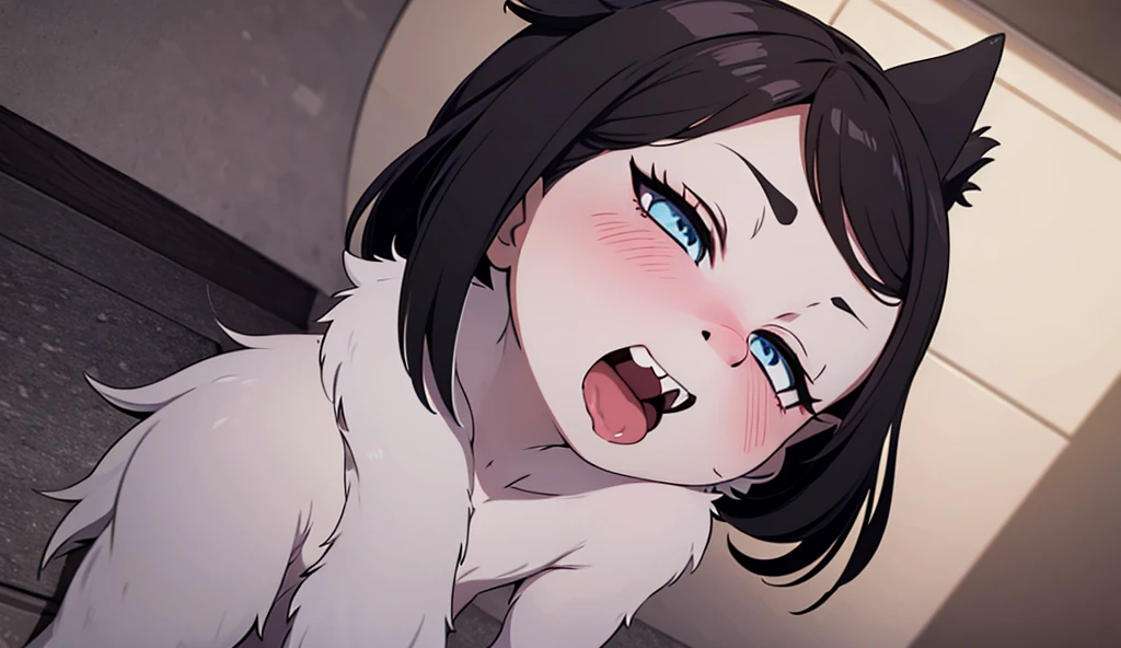 masterpiece, best quality, high quality, perfect anatomy, ultra detailed, perfect design,
BREAK,
high school girl, beautiful detailed face, realistic skin, (shiny glossy skin),
BREAK,
brown eyes, ((realistic eyes)), ultra detailed eyes, beautiful high light eyes, (narrow eyes), ((droopy eyes)), (big eyes), (wide-set eyes), double eyelids, (((half closed eyes))),
BREAK,
brown hair, ((bob cut)), ((straight hair)), (medium side hair), thin hair, (swept bangs), shiny glossy hair, 
BREAK,
[happy smile], ((screaming)), tongue out, (feeling weak), (embarrassed), (nose blush),
BREAK,
(((black body stocking))), small breasts, (bouncing breasts), (erection of nip-ples), steam, sweaty body, (wedgie), (cameltoe),
BREAK,
(((all fours on the bed))), (((raise own hips))), (((learning forward))), (((spread legs))), (((from behind))), ((show off back)), (((from above))), (((focus hips))),
BREAK,
(luxury hotel room, pink bed), top light, warm light