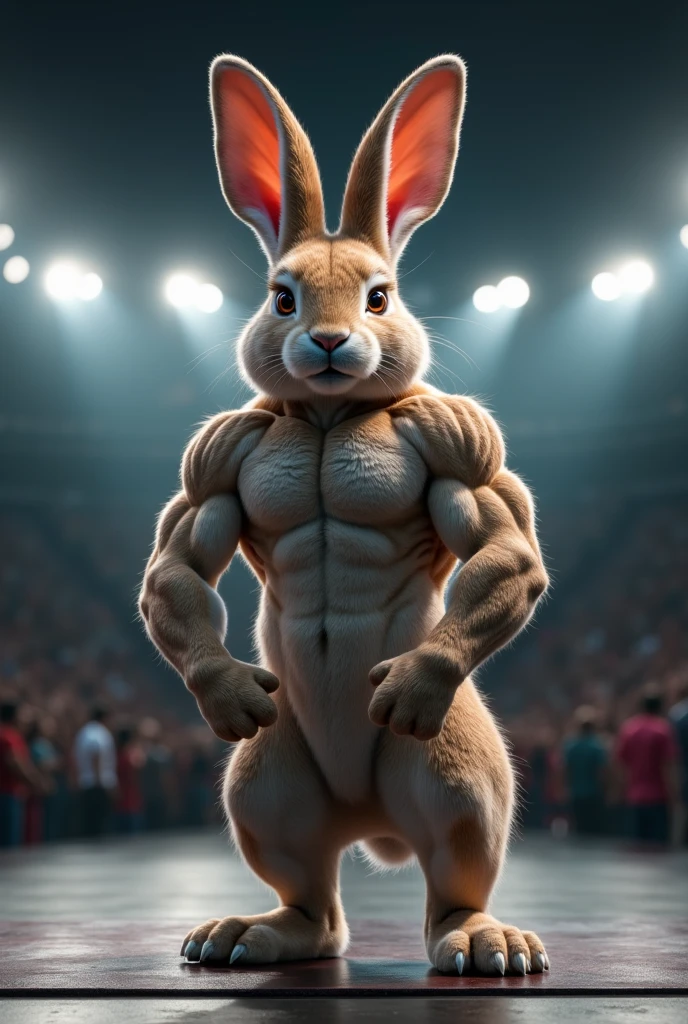 Muscle, bunny, cartoon, abs, athlete, body, sexy, hd, show feet, standing