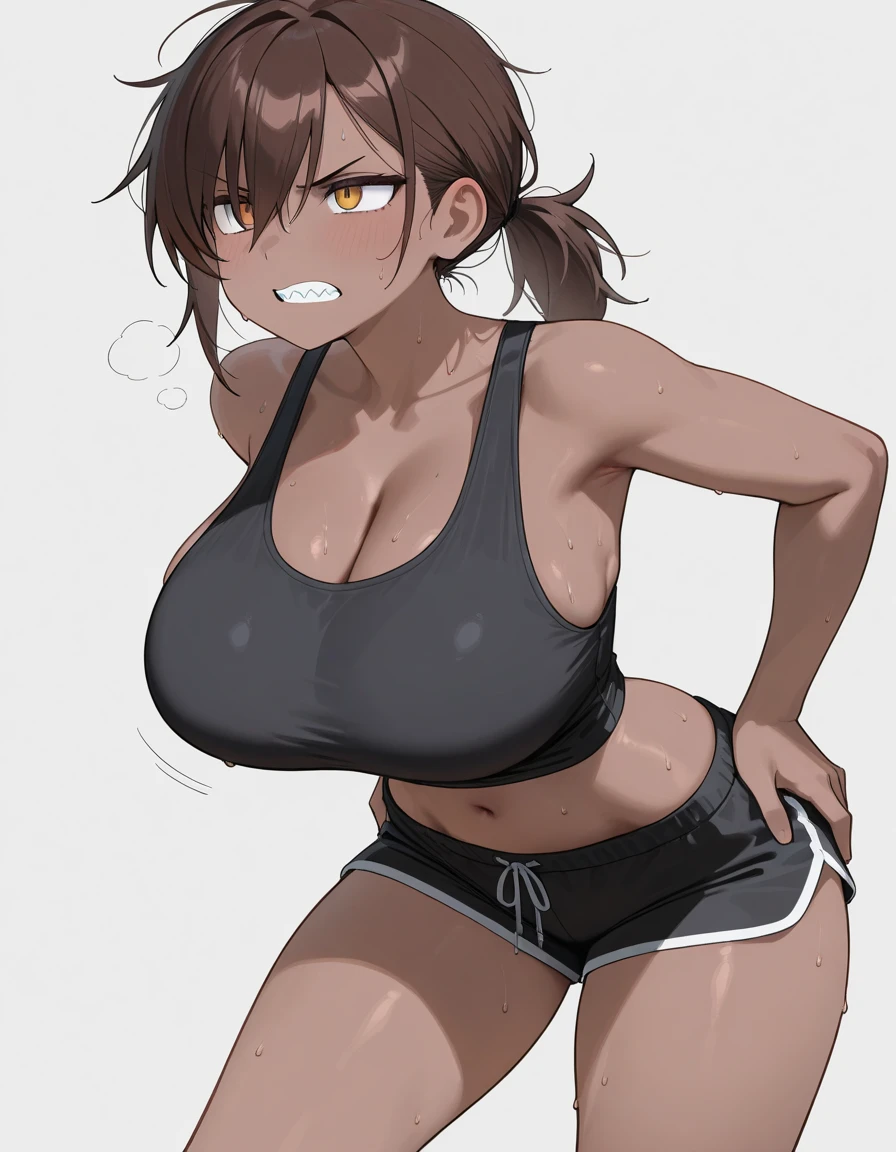 Solo, gynomorph, bulge, hair, glasses, doberman, muscular, slightly chubby, cleavage, by buta99, by pgm300, by bebebebebe, by sindoll, by suurin 2, by kishibe
