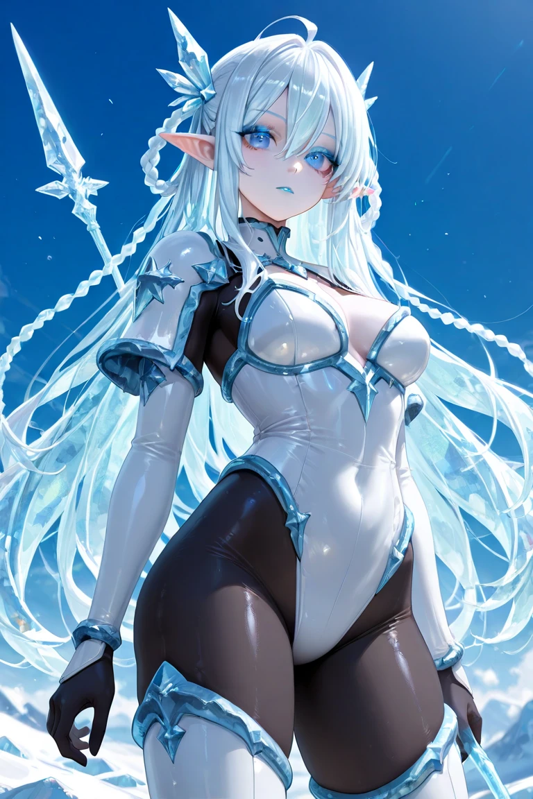 masterpiece, best quality, 1girl, solo, white bodyusuit, nsfw, <lora:Bodysuit:0.7>