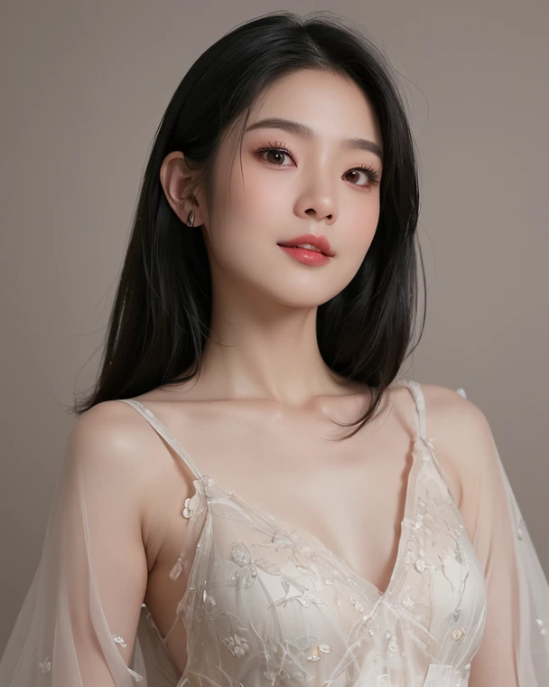 (Reality),(for real: 1.4), best quality, Implications, Ultra Detailed, Meticulous attention to detail, high resolution, 8k wallpaper, Perfect dynamic composition, Full body image，appearance： Fresh and natural：秋天甜妹的appearance通常给人一种Fresh and natural的感觉，Fair and translucent skin，Bright Eyes，The whole person looks much younger。warm sunlight：她的笑容warm sunlight，Make people feel comfortable and friendly。Full of energy：She is always full of energy，light steps，It gives a positive feeling。 clothing： Soft materials：秋天甜妹的clothing材质通常以柔软为主，Like cotton、numb、chiffon ETC.，Makes people feel comfortable and natural。warm color：她们的clothing色调偏向温暖，Such as light brown、Light brown、pink ETC.，It gives a feeling。fashion elements：她们的clothing中常常融入fashion elements，Like ruffles、Lace、bow, ETC，Show sweet personality。cosmetic： Transparent makeup base：秋天甜妹的cosmetic通常以清透自然的底妆为主，Highlight skin&#39;natural luster。柔和Eye Makeup：Eye Makeup，They choose pastel colors，Like pink、light brown, ETC，Create a cute and sweet feeling。lip makeup：lip makeup方面，The colors they usually choose，Like pink、Peach color ETC.，Add sweetness。