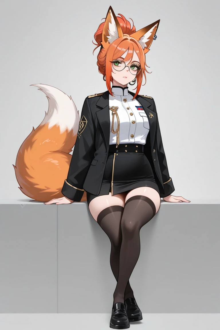 feral,fox, masterpiece, best quality holo is a wolf girl,fox tail, furry art!!!, curvy ,thick thighs,expressive eyes, (brown fur skin), wolf ears, messy hair, feral), furry, stocking, sweaty, plump body type,Serval, fox, wolf girl,fangs, sharp eyeliner, eyeshadow, (detailed eyes),china dress Lingerie,WW2 uniform, secretary, post-apolytic, stocking, girly, dynamic pose, standing, presenting_hindquarters, full body