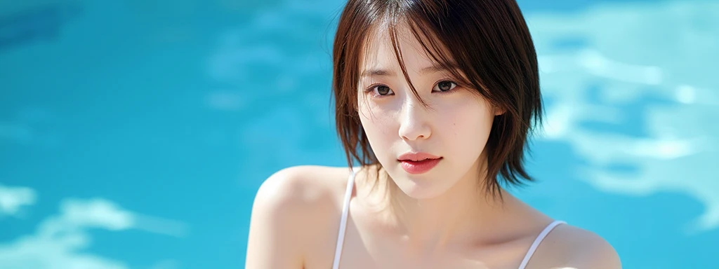 a beautiful detailed girl in a glass swimsuit, extremely detailed eyes and face, longeyelashes, dynamic pose, underwater scene, coral reef, sunlight shining through water, photorealistic, 8k, ultra-detailed, realistic, masterpiece, cinematic lighting, vibrant colors, dynamic movement