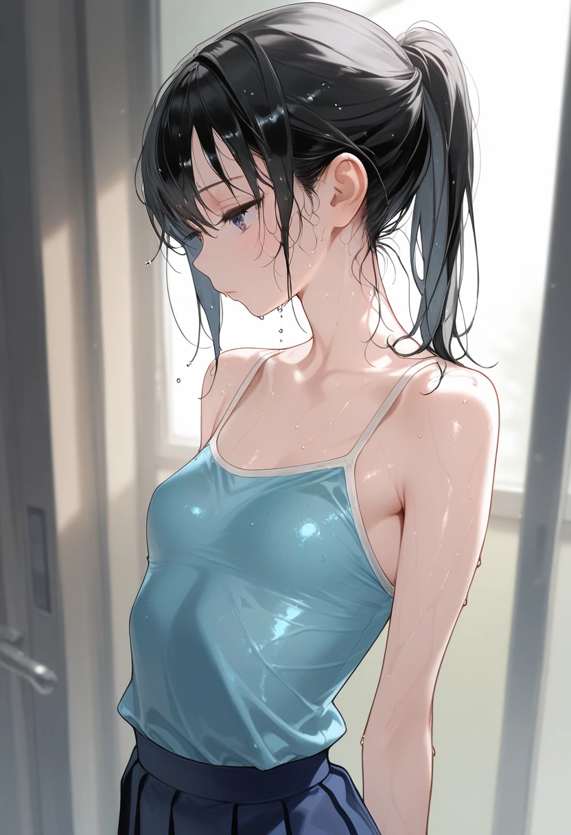 masterpiece, highest quality, Absurd, 8k,
Super detailed, Best illustrations, Ultra-high resolution, Depth of written boundary, Photorealism: 1.4, RAW Photos: 1.2,
Detailed Hair, Realistic Hair, Realistic lighting, Realistic Shadows,
Realistic Skin, Natural skin texture, Pale skin: 1.2, Fair skin: 1.1, Transparency,
(breasts pressed against the glass), One girl, Big Breasts,
(School Swimsuit:1.5), Black Hair, ((Twin tails)), Wet Hair,
((Sweat:1.3)), (vapor:1.2), (blush),
((Soap bubble:1.2)), Bathroom,
Perfect female figure, Highly detailed face and eyes, Very fine hair,pressed against the glass,pressed against the glass,pressed against the glass,pressed against the glass,