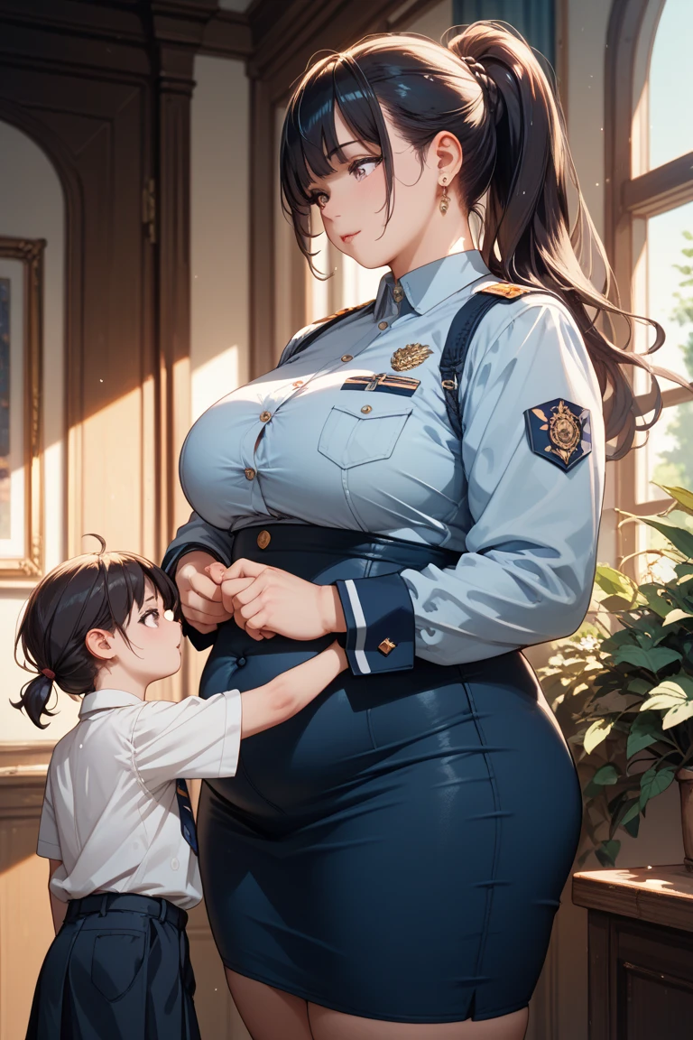 ((1 mature mother and her young son at bedroom, sex, masturbation:1.4)),Delicate details on the lips,a milf,artstationh trend,intricate face details,curvy physique,(thick body),vibrant,4k,12k resolution,seductive, mom boy seductive ippo makanaochi, ((naked, toples , police hat, hard nipples, pussy, , slim body, slim leggs : 1.2), look at viewer