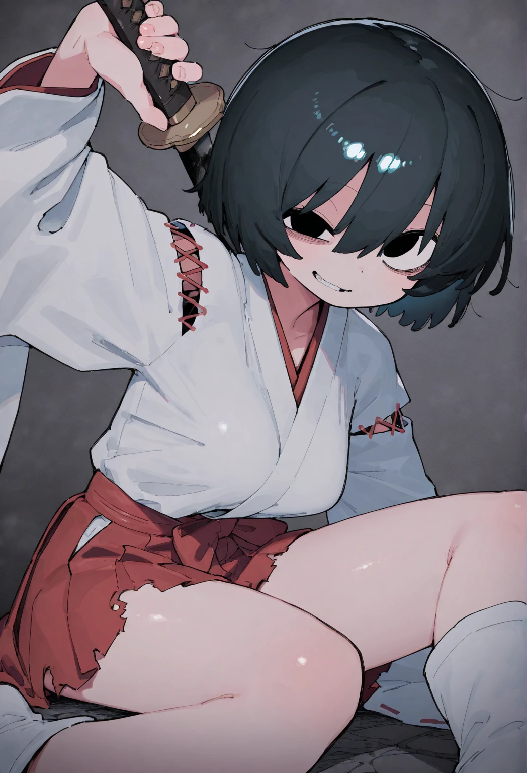 Lie down,Cover your face with your hands, on cheongsam,The lower body is not dressed