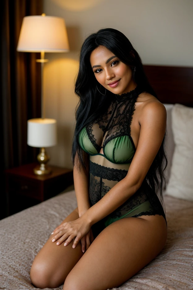 Young Thai woman, Fit physique, fitness physique, wearing sexy black lingerie sitting on the couch with legs open, corps sexy, (8k), (Best quality), (Masterpiece:1.3), (Realstic), (photoreallistic:1.34), Ultra-detailed, [beautiful detailed  eyes], (sourire), (sourire), (beautiful nose detailed), [very long blonde hair], (haut court), lingerie noire, (superbes seins taille normale), (gros plan), profondeur de champ, full body view, sitting on sofa, legs spread, showing crotch, pieds en l'air