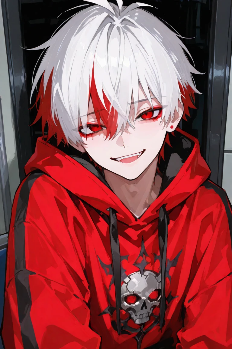 Ultra detailed 1boy smile