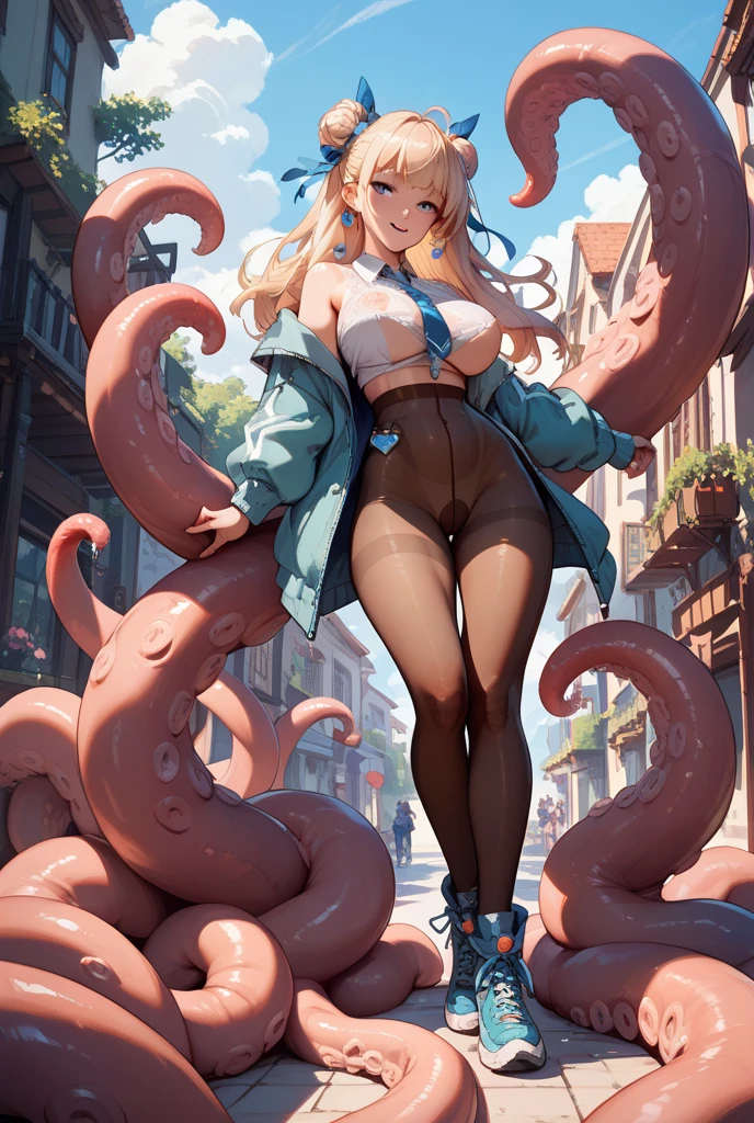 (masterpiece) ,1 girl,Beauty, hentai, Girl dressed as a sex nurse, stockings, tentacles,fill the girl with sperm,a lot of sperm, tentacles в вагине , tentacles в анале, девушка берет в рот tentacles, big breasts, big butt, big hips, anatomical body shape of a girl, Small tummy,a long tentacle penetrates a girl, a girl is fucked by two tentacles while cumming in her pussy and ass, cum in ass and pussy, cum on the chest, Correct anatomy, Double check anatomy,busty mommy,