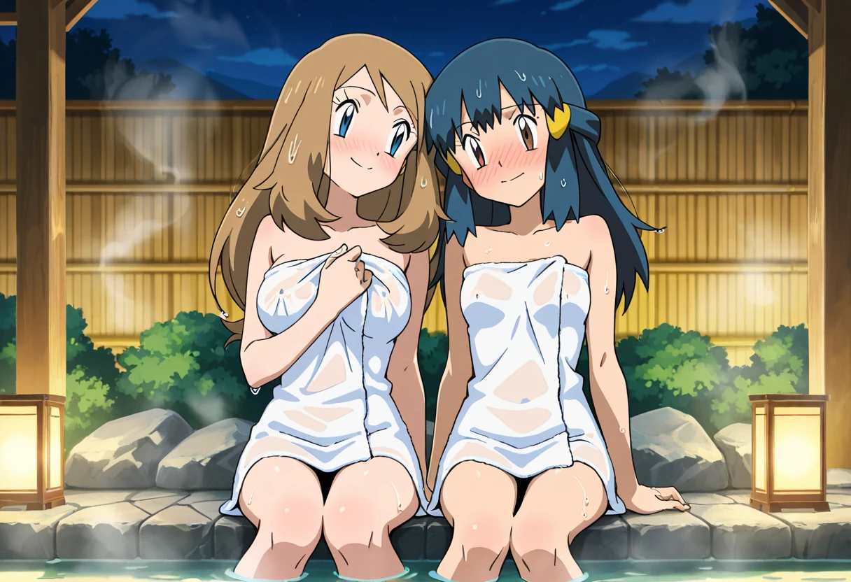 3girls, akashi kaoru,nogami aoi,sannomiya shiho 8k, masterpiece, absurdres, anime,(completely nude:1.2),