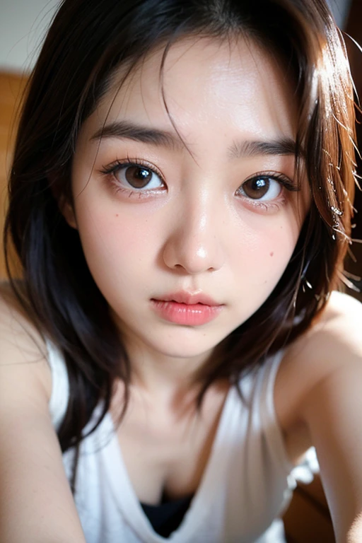 There's a young woman in a blue dress and a flowery pink top, wan adorable korean face, young adorable korean face, Jinyoung Canela, Ulzzang, young cute wan asian face, Jaeyeon Nam, menina coreana, com bonito - fino - rosto, menina bonito-fino-cara, com olhos bonitos, korean face features, Heonhwa Choe