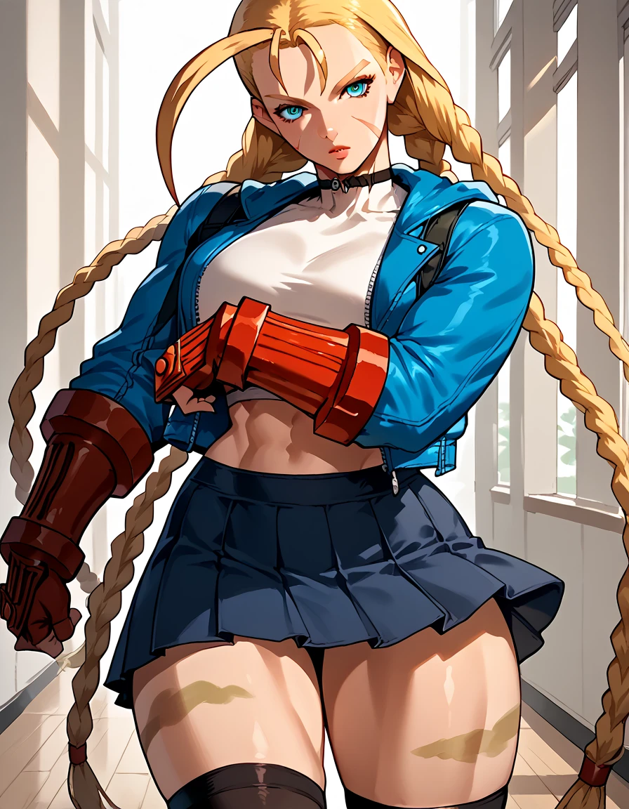 Shiny blond hair, very long hair, sophisticated haircut, ((((hair fully braided)))), ((small twisted braids)), thin and oval face, submissive, (((gagged))), ((((open denim jacket showing her breasts)))), cute and blushing 18 years old anime girl, look away because she is embarrassed and blushes, bright blue eyes, detailed face, detailed members, detailed arms, detailed hands, ((((sparkling diamond jewelry)))), tiara, ((makeup)), high heels, puffy sleeves, long gloves, long eyelashes, Girl lying, tied by ropes, shackled, can no longer move, tied tightly, very hard tied up with lots of ropes, hampered by so many ropes that she can no longer move, bound hands and feet, ropes tie his whole body, tied extremely tightly and forcefully to her bed by a lot of ropes, its limbs are strongly tied together by ropes, his torso is tied up with thick cords, her chest is so tied up with ropes that it sticks out, her legs are tied tightly with thick ropes, his hands are tied behind his back with ropes, she can no longer move her feet, her hands which are tied by thick ropes, she desperately tries to free herself, likes to be tied tight with big ropes, likes to be immobilized by big ropes, lying down, his hands and feet are strongly tied to the railing of his bed, his legs are pressed together and tied with ropes, its limbs are held vigorously by imposing ropes, her hands are tied securely behind her back by ropes, her chest is compressed by strong ropes, she is pressed against her bed and restrained by large ropes (shibari, arms behind the back:1.4), (hands on the back), (masterpiece, best quality) 1.5, 1girl, solo, (sexy, beautiful woman, perfect face, perfect eyes, perfect hands), samus aran, (shibari, arms behind the back:1.4), (hands on the back), Spread the legs, s&#39; ((lie in bed by big ropes)), ((close up of the girl)), ((((lie in bed))))