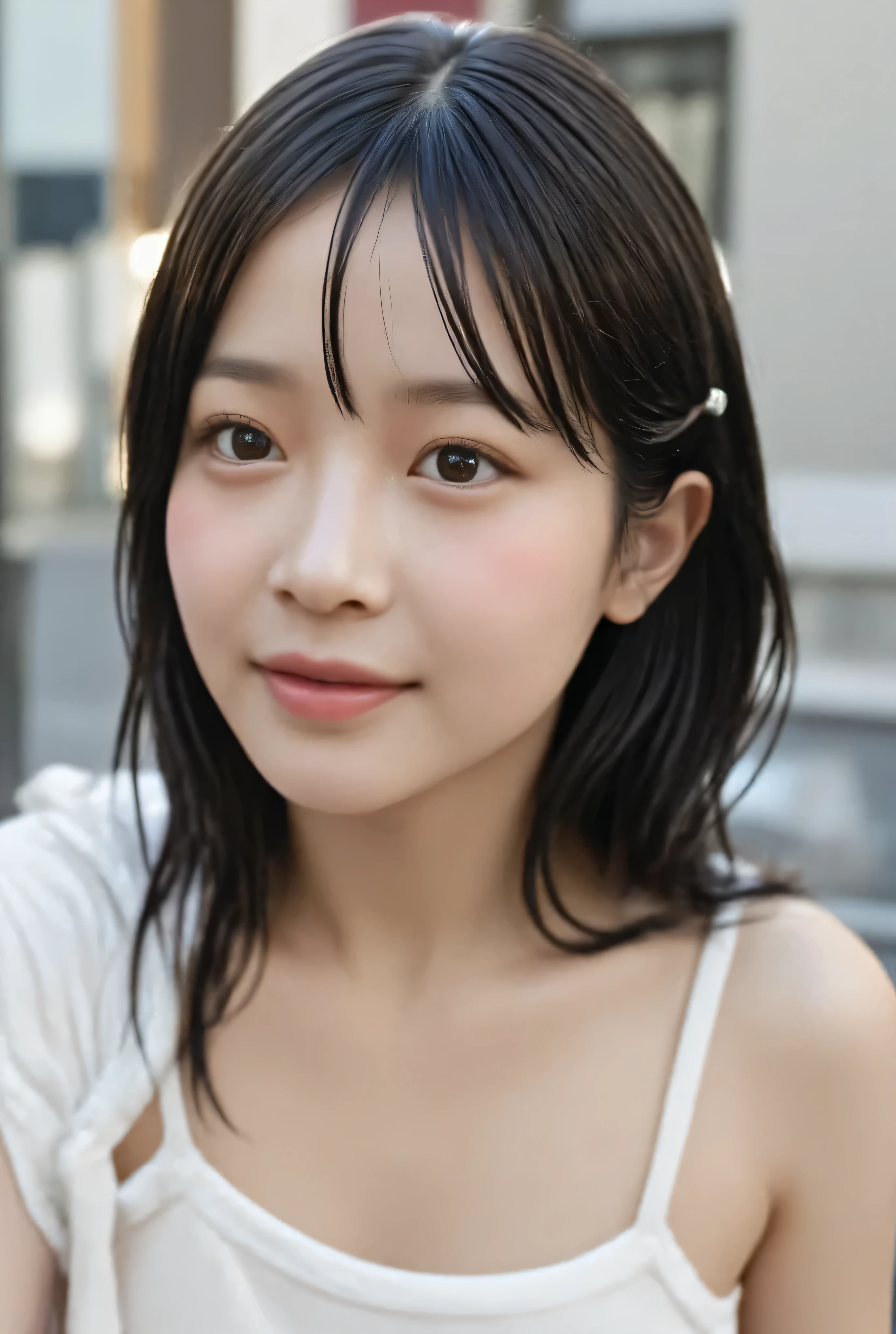 high-resolution photo of a Japanese actress, 8k, raw photo, (best quality, masterpiece),(realistic, photo-realistic:1.2), Exquisite Details, Clear Focus, cinematic lighting, Portrait, solo, Elegant woman, (wet clothes, wet hair, wet skin, Clear, smooth 、 Thin Straps 、Perfect Fit、High-legged White Leotards, covered nipples, camel toe, c4m3lto3 , Groin penetration:1.3), Ankle Strap Sandals, Beautiful Face, detailed face, Seductive Eye Details, sophisticated nose, Detailed hands, My skin is white, cameras, {{{(Pee Yourself While Crouching:1.4)}}, {Fountain Pissing}, Seductive Poses with Sensual Expressions for Gravure Shooting, Outdoors, DOWNTOWN, Sky Alley, (heavy rain),