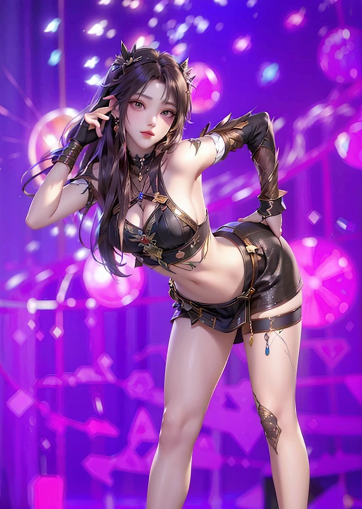 cyborg, girl, beautiful girl, cute, sexy, strong, thin, delicate, smile, (lolita costume), High leg, metallic, ultra color, paisley pattern, headgear, mandala, Near future, heaven, Angel, feather, wing, Helix lamp