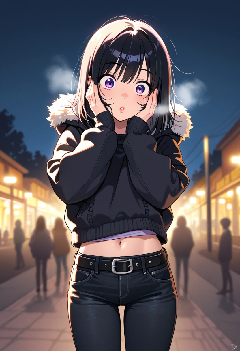 NSFW,,flashing,show pussy:1.1,(8k, Raw photo, Best quality, masterpiece: 1.2), masterpiece, super detailing,Best Lighting, (Realistic and realistic photos: 1.4), high-definition RAW color photography:1.3, highly detail mouth,1 loli, (loli:1.5,6 years old:1.5,pleated checkered gingam skirt),(black Highsocks,skirtlift:1.3),background blur, blush:1.2, depth of fields, hair between eye,Short hair,shiny hair,,(oiled skin:1.5,shiny skin),((full body)), embarrassed:1.53,scared expression:1.2,black hair,at City alley,(crowded),at Night,(completely unzipped hoodie:1.3),midriff baring,