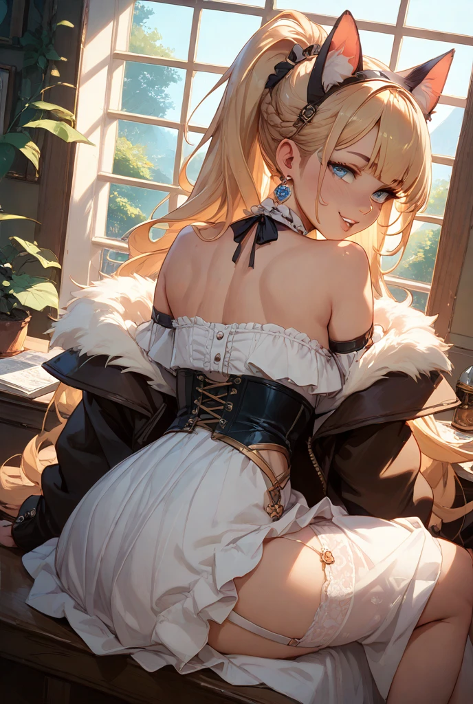 best quality ,masterpiece, illustration, an extremely delicate and beautiful, extremely detailed ,CG ,unity ,8k wallpaper, Amazing, finely detail, masterpiece,best quality,official art,extremely detailed CG unity 8k wallpaper,multiple views,( no shoes), best quality, ske, gradient, note, Line draft, highres, absurdres,( solo), perfectly drawn, lens impact,portrait,nature,masterpiece,highres,extremely detailed CG unity 8k wallpaper,ahoge,blunt_bangs,cat_ears,blonde_hair/yellow_eyes,barefoot,no shoes,thigh strap,hairclip,flat chest,ribbon,pleated skirt,bandage,pixie cut,negative space,tassel,hair ornament,num clothes,robe,(((((((((((((((((((((((((((((( )))))))))))))))))))))))))))))),
