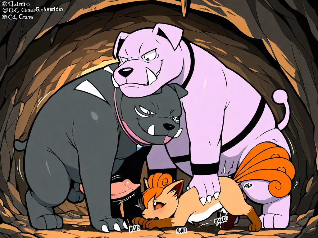 normal body, cute boy, orange hair, spiky hair, short hair, bangs, blue eyes, cat ears, cat tail, boy blush, nude, crying, rape, huge black penis on his ass, double penetration, cum, NTR, in the forest, tied up, french kiss, bandit, boy ripped shirt