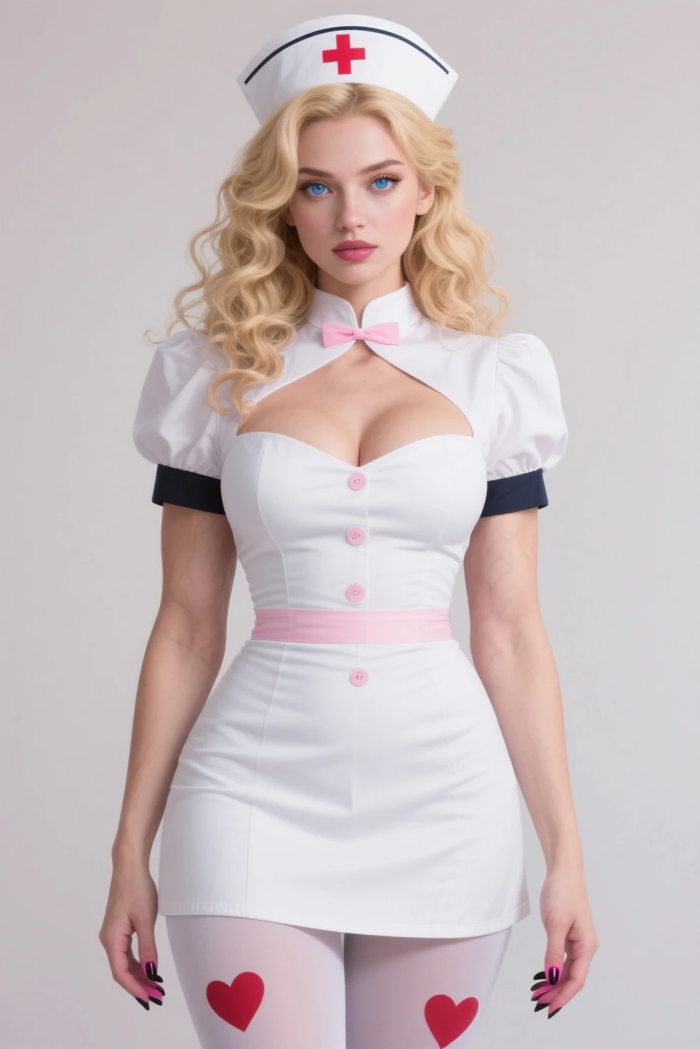 ((masterpiece)), intricate details, sharp focus, professional, real life, realistic representation of the face, dynamic pose, sexy woman, (((skirt, white lace shirt, ((vintage 50's pin-up, [small breasts:large breasts:0.6]), [blonde hair:pink hair:0.6]), supermodel pose, blue eyes, smirking)))