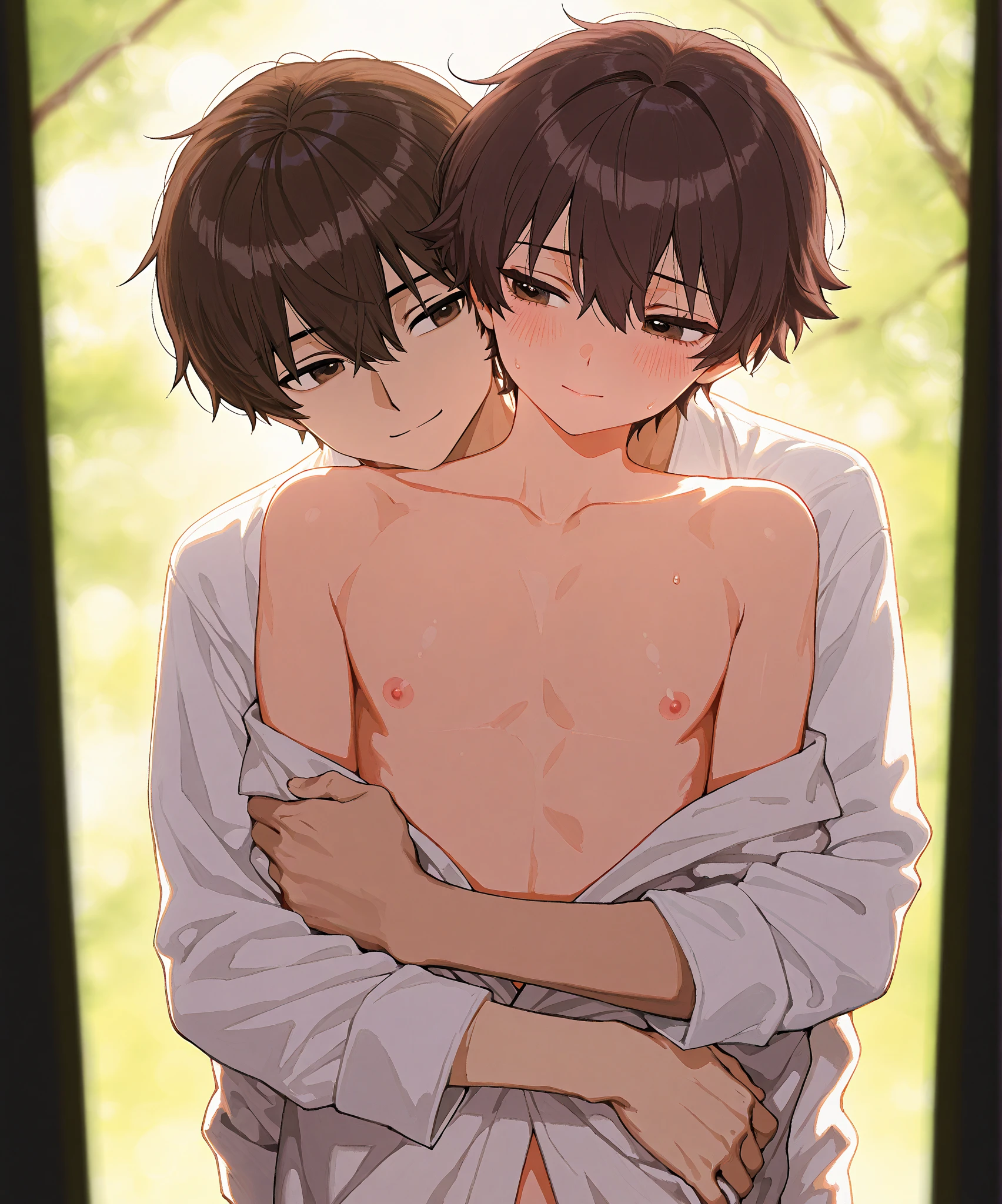 Thirteen year old shirtless boy (not bad seen )
