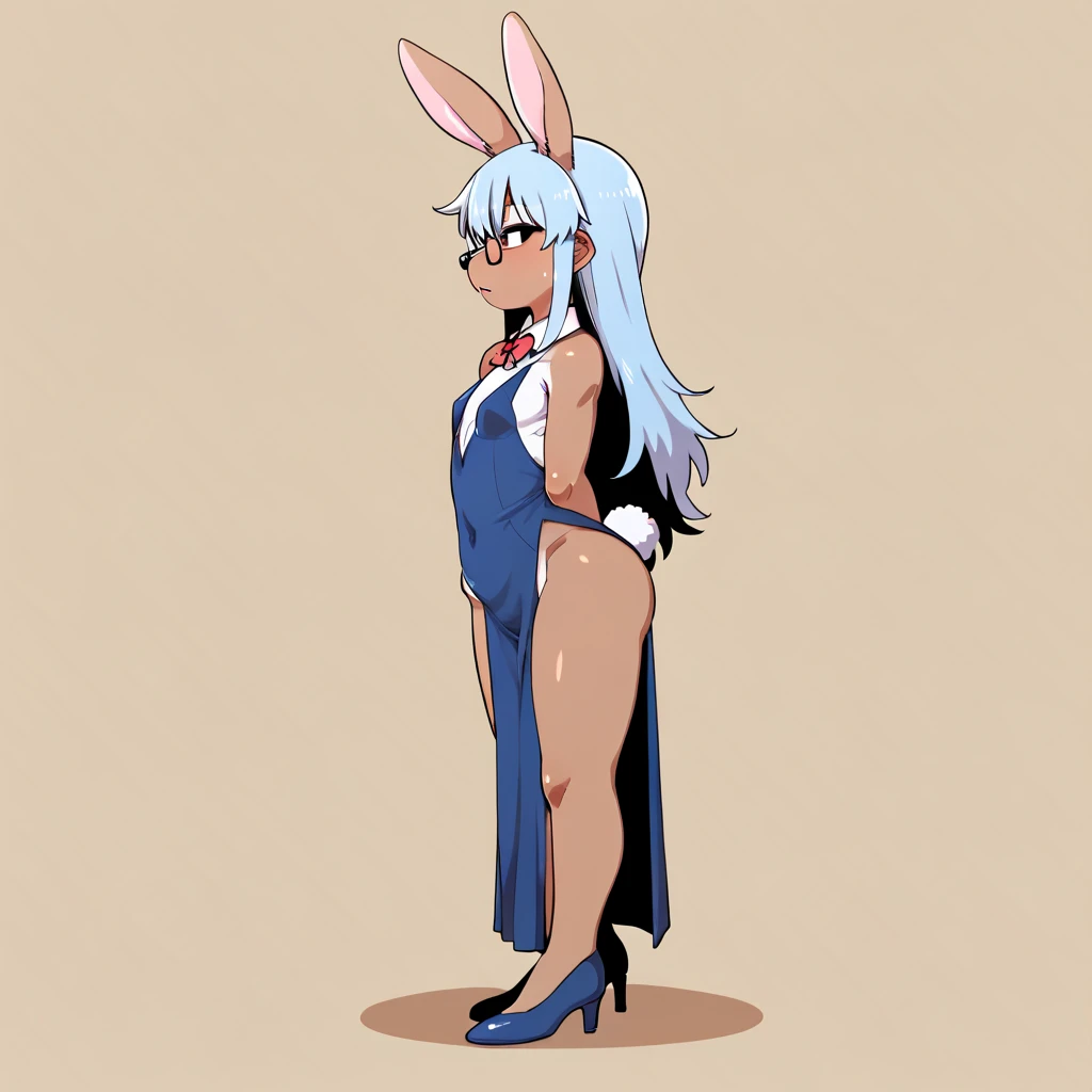 (score 9 up, score 8 up, highest score, highest quality),
 <lora:[Arcc] Artist Style PonyXL:1>animal ears, body fur, short hair, snout, pawpads, red eyes, white fur,  furry anthro female rabbit, looking at viewer, cameltoe, standing,