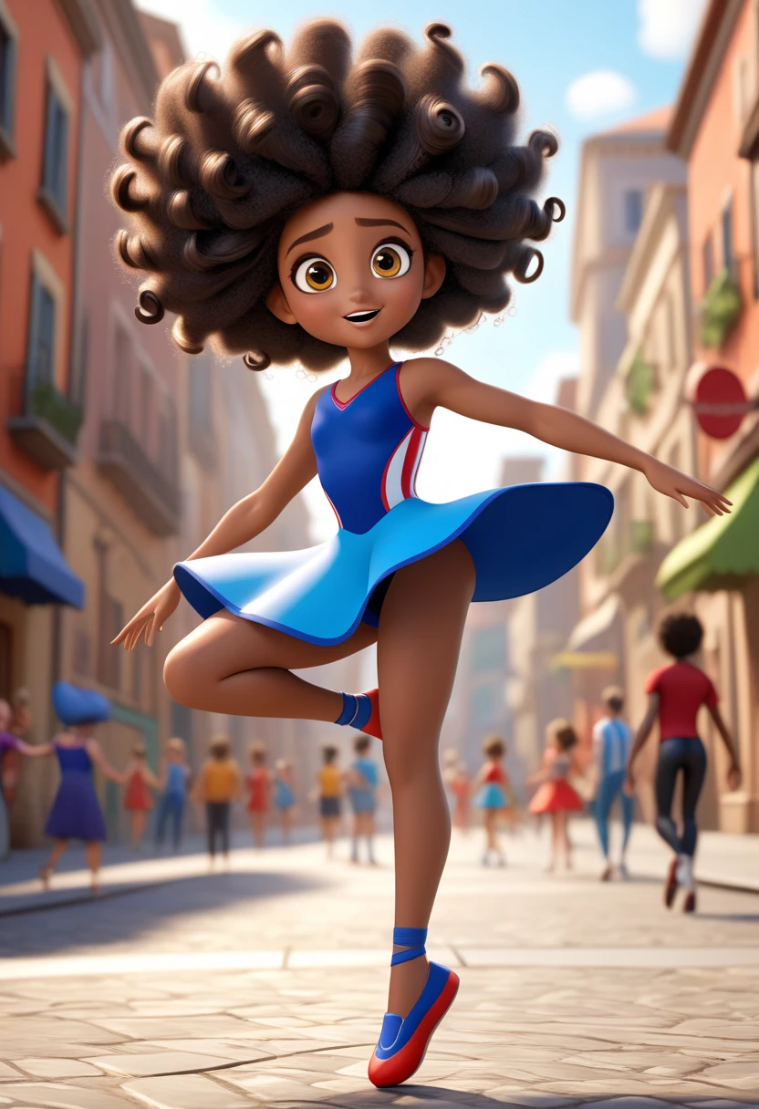 african children doing theatrical on stage, maximum quality, ultra hd, super 4K, curly hair, skin, black, theatro, stage, theater