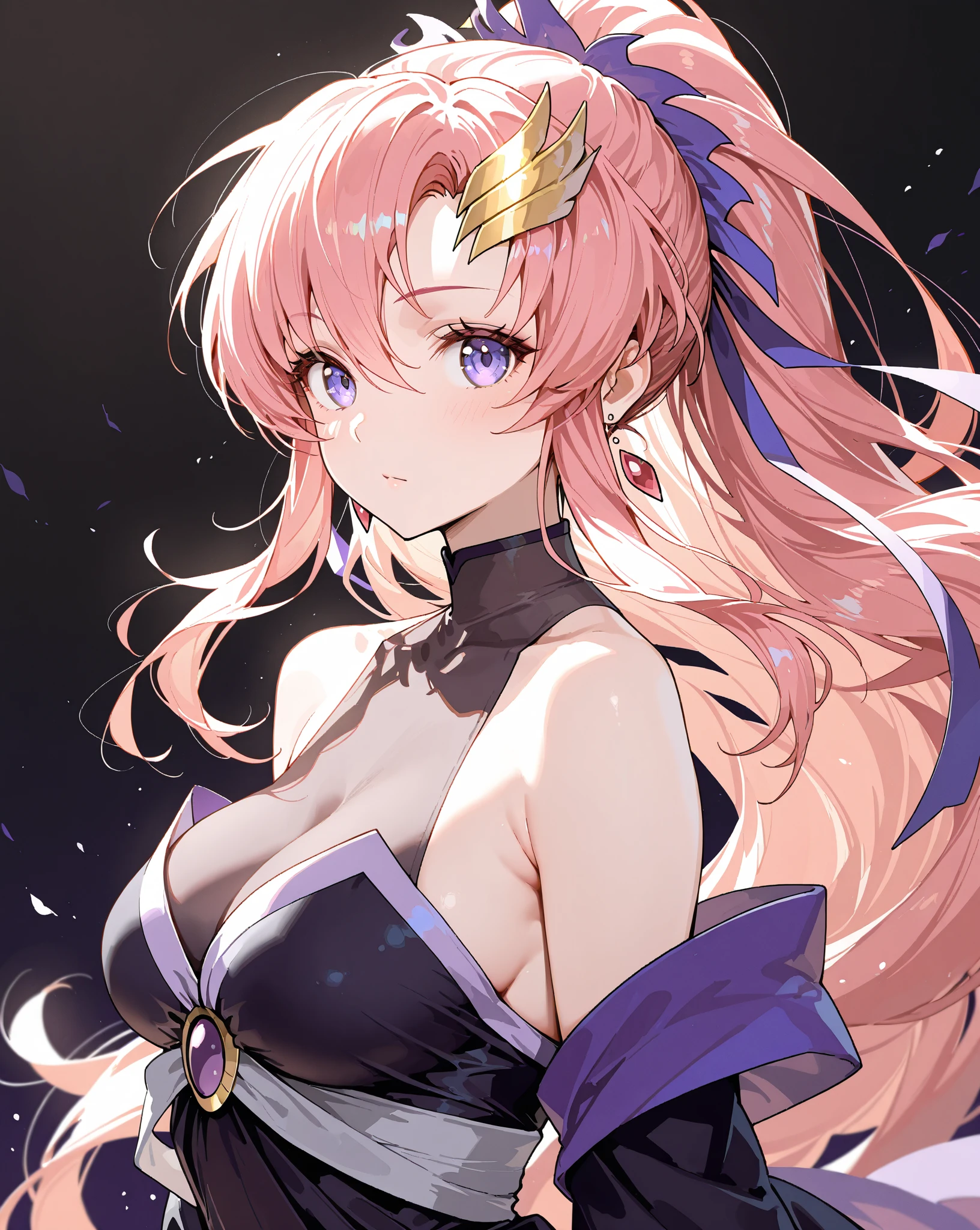 masutepiece, High resolution, 8K, anime woman, Delicate and detailed writing 、Detailed digital illustration、cat ears、Very long hair and shiny、Bangs、a very beautiful woman、Eyes are double, Large, Bust is C cup、High image quality, High quality、Detailed background、(((Wearing idol clothes)))、((Glittering live stage backdrop))、The inside of the eye shines like a diamond、Light pink hair、Gradient pupil、(((2 arms、4 fingers, 1 thumb)))、Detailed female face、Very beautiful and cute woman,masterpiece、Soft Focus , Bright gradient watercolor , Lens Flare , (((Glitter))) , Glow , Dreamy , Holding a microphone in hand、a miniskirt、Nothing at hand、Idol、Pink ribbon、Very beautiful golden hair accessories