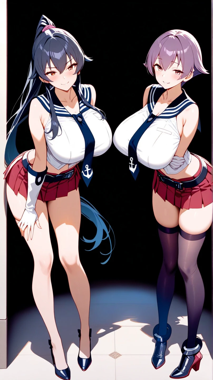 NSFW,Defestia,Black Hair,Twin tails,hair ornaments、White Dress、Blue bow tie、Cleavage cutout、Blue ribbon、Arm ribbon、Short dress,White gloves,(Perfect hands),(Perfect Anatomy),(masterpiece),(highest quality),Tension,Embarrassed,blush,(Brothel:1.5),soap,Open your mouth,Blowjob gestures