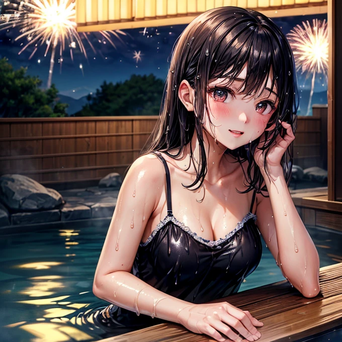 modern style,Realistic,Real,Photorealistic,Actual photo,colorful,
It depicts a scene of several women and staff enjoying a party by the poolside,
((night,Lunch on the table in the back)),
((Illuminated pool,LED-lit pool water)),
Dolphin floats and beach balls floating in a small pool,
Good friends,Pleasant memories,Time together,
Depth of written boundary,Splash,mischief,Folded bath towel,
Detailed Description,View here,smile,Commemorative photo,
Perfect face and body,Detailed face,Perfect Anatomy,
masterpiece,Highest quality,16K,High resolution,Raw photo,Professional,
Award-winning,Browsing Caution,Art Station,
Cinematic lighting,Natural lighting,Soft lighting,
Bewitching atmosphere,Cozy atmosphere,A gentle and sweet space,
Captivating,Keep an eye out,
Medium Shot,
Physically Based Rendering,
Thin outline BREAK Spotlight on him,Beautiful Face,Well-formed face,
Wet and fresh skin,Water pops,