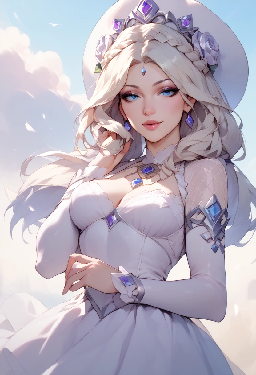 a close up of a woman with a bird in her hand, albedo from the anime overlord, keqing from genshin impact, albedo from overlord, genshin impact character, ayaka genshin impact, pretty female cleric, the goddess hera looking angry, lady palutena, the godess hera looking angry, blue haired deity, realistic, ultra detail