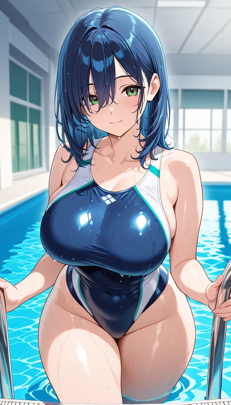 (masterpiece, highest quality, super detailed) ,, (pointed chest), short hair, black hair, ,big breasts, protruding chest, (huge breasts:1.2), raised, Wet , Sweat, , beautiful face, Big eyes, cute, cute, fog, , ,(Old School Swimsuit:1.3), , at the pool, Poolside, (election of nipples:1.2), (latex:0.2), slim, (1 boy,penis,have SEX,spread legs,standing:1.4),from above, ,(open your mouth:1.3),(long tongue,stick out tongue:1.3), ,(moaning:1.3), cameltoe, Realistic swimwear,(Only the crotch is torn:1.1),(anime:1.2),
