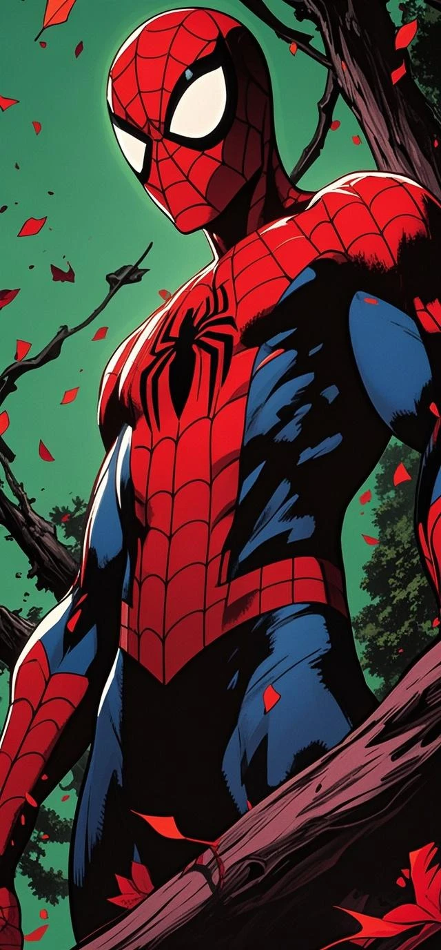 hulk Spider-Man fusion, corpo masculino e forte, com biotipo ectomorfo forte e definido