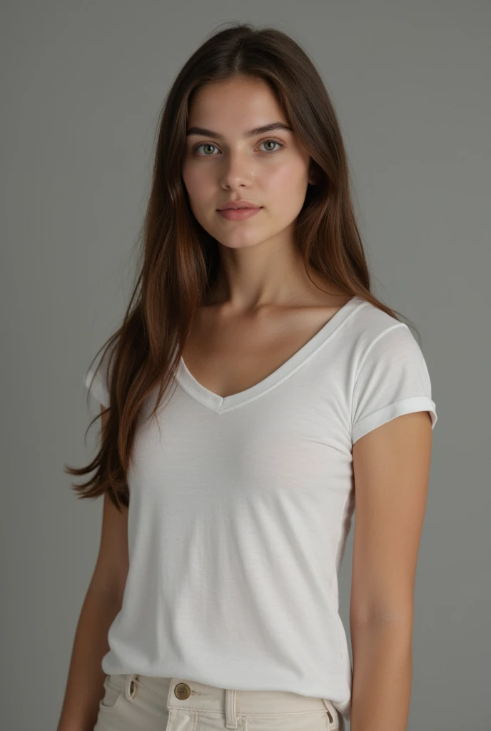 White tshirt downshoulder