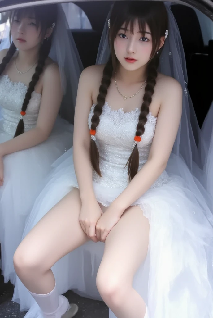 Big breasts little girl having