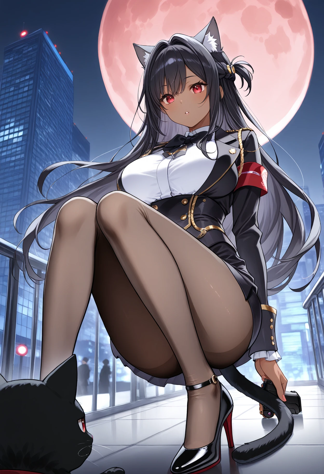 Background, city background, apocalyptic background , weapon