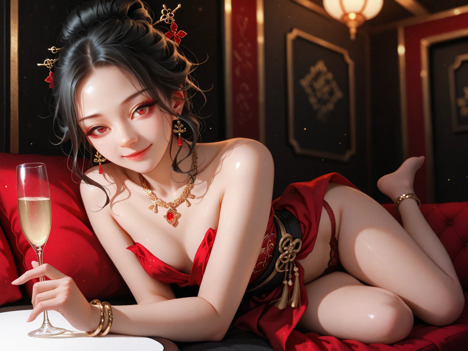 1
a close up of a woman in a red dress holding a cell phone, trending at cgstation, trending on cgstation, xianxia hero, Wang Chen, Chiba Yudai, Ghost Festival, xianxia fantasy, by Qu Leilei, chinese fantasy, bian lian
2
a close up of a woman in a red dress holding a cell phone, a poster by Qu Leilei, trending on cg society, tachisme, trending at cgstation, trending on cgstation, xianxia hero, Wang Chen, Chiba Yudai, Ghost Festival

1
a close up of a person in a short skirt and a shirt, trending at cgstation, trending on cgstation, Chiba Yudai, mobile game, Ghost Festival, Guweiz, a hyperrealistic , front cover of a new video game, by Xi Gang, Wang Chen
2
a close up of a person in a short skirt and a shirt, a poster by Xi Gang, trending on cg society, tachisme, trending at cgstation, trending on cgstation, Chiba Yudai, mobile game, Ghost Festival, Guweiz, a hyperrealistic


1
a close up of a woman in a pink dress with a crown on her head, trending at cgstation, trending on cgstation, xianxia fantasy, chinese fantasy, a beautiful fantasy empress, Ghost Festival, Chiba Yudai, xianxia hero, Wang Chen
2
a close up of a woman in a pink dress with a crown on her head, a poster by Fan Qi, pixiv, tachisme, trending at cgstation, trending on cgstation, xianxia fantasy, chinese fantasy, a beautiful fantasy empress, Ghost Festival, Chiba Yudai


1
a close up of a woman laying on a bed with a pink dress, trending on cgstation, trending at cgstation, by Qu Leilei, Ghost Festival, Wang Chen, mobile game, xianxia fantasy, game screen, game screens hot, game interface, full body xianxia
2
a close up of a woman laying on a bed with a pink dress, a poster by Qu Leilei, pixiv, tachisme, trending on cgstation, trending at cgstation, Ghost Festival, Wang Chen, mobile game, xianxia fantasy, game screen, game screens hot, game interface
