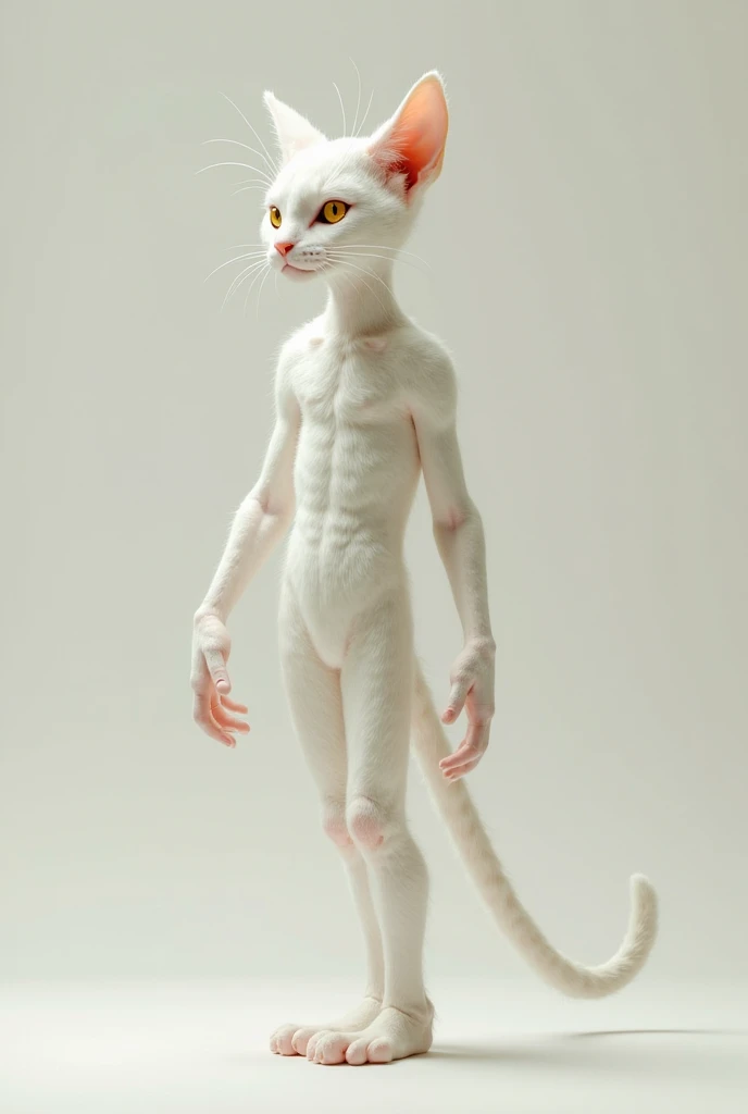 arctic fox, human, cute, solo, male, 8k, naked, , natural