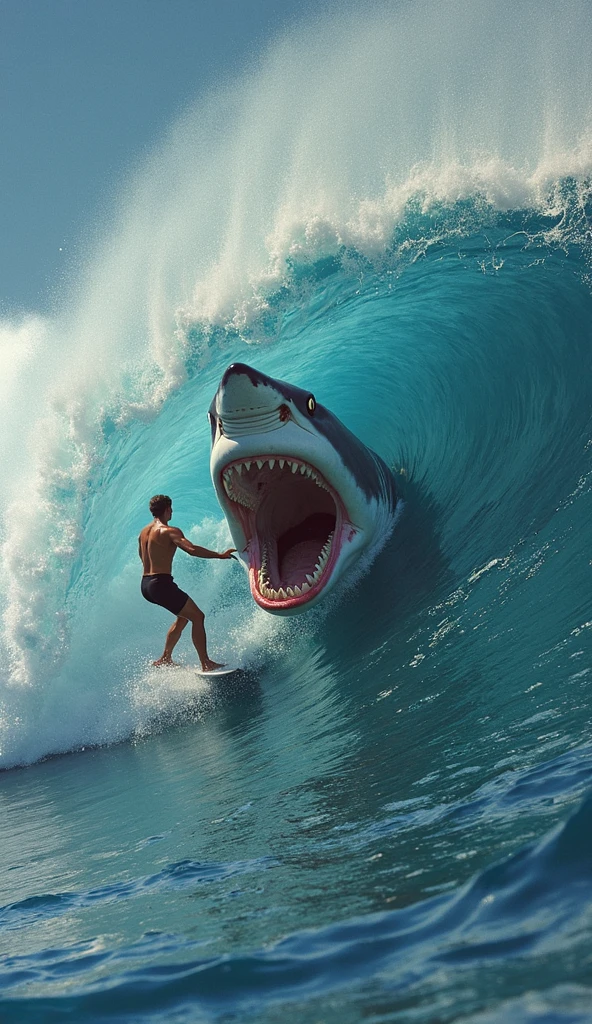 real life big fut mom surfing,jaws,go through the tube
