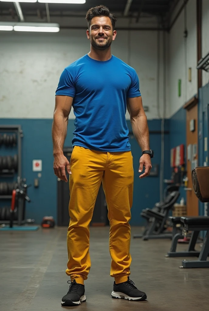 1boy, (Blue Eyes), happy smile,American boy,18 years old,young, thick body, slender, sport body build, child-like,White Teenage boy ,Blonde man Imagine a young 18 years old safety officer standing in an electric station. He is wearing a fluorescent yellow or orange safety vest over a dark blue shirt and black jeans. The vest has reflective strips to increase visibility. The safety officer is holding a clipboard, while the other hand is extended, gesturing in a confident manner. He has a serious expression on his face, showing his dedication to ensuring safety in the electric station. The surroundings could include electrical equipment, such as transformers or circuit breakers, indicating the nature of his work environment.,pale skin, skinny, good lighting, very pale skin, light skin, model with attractive body,medium bulge and medium butts,(Best quality, 8k, Masterpiece). High Detail , superior quality, natural lighting, beautiful, sexy, correct anatomy, good composition,realistic shapes, realistic skin tones,Natural eyes,realistic eyes,looking up at viewer,vpl,realistic muscles,Realistic wrinkles on the skin,Realistic arms and legs,Realistic face,realistic hair,Make a sexy and seductive face, Clear Focus: 1.2, Perfect Body virile: 1.4 , Slender Abs: 1.2, Highly detailed face and skin texture, detailed eyes, double eyelids, big upper lip, man focus,amazing composition, front view, HDR, volumetric lighting, ultra quality, elegant,Post a erotic photoshoot,Realistic pose,detailed hair,full body,Fujifilm XT3 photorealistic art by midjourney