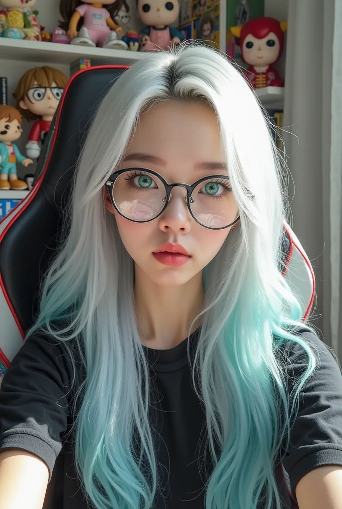 cum in mouth, ahegao, cum on body, Masterpiece, beautiful art, professional artist, 8k, art style by sciamano240, very detailed face, very detailed hair, very detailed clothes, 1girl, perfectly drawn body, beautiful face, long hair, light blue hair , very detailed blue vertical cat eyes, square glasses, pouty lips , rosey cheeks, intricate details in eyes, extreme close up of face, see only head and neck, staring directly at viewer, wearing winter clothes, sweater, winter coat, necklace, choker, earrings, gloves, pencil skirt, black tigh boots, some freckles, big wide grin, in love with the viewer expression, sunny winter setting, walking outside, pov mouth open and tongue out,