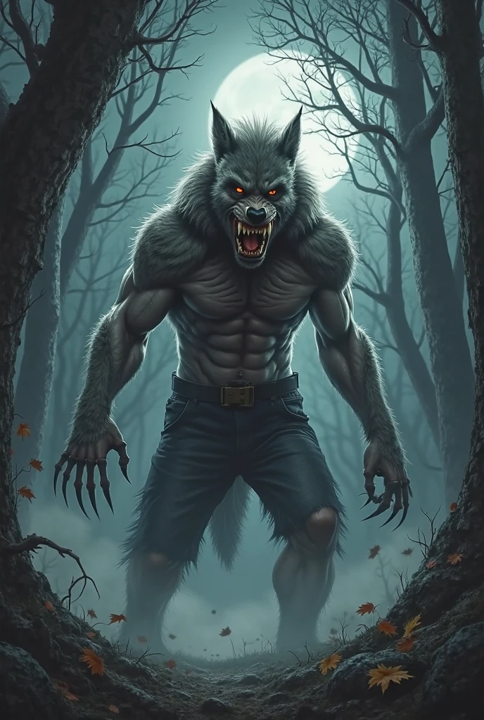 Werewolf male muscular, 