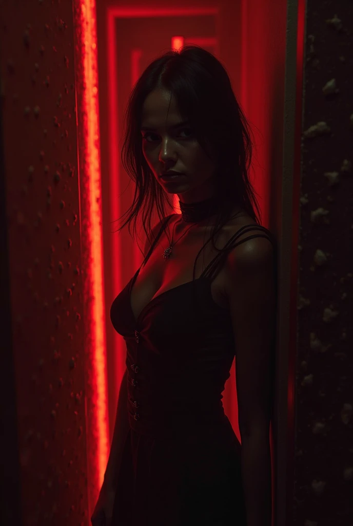 Blood red room, Flashing white TV screen, BUDDHA STATUE, cabelos preto e longos, with hair dishevelled, Cover one eye and face, Bright red eyes, Wearing a white transparent robe, Looming full breasts,liquor,Devil, reaching out her hands,Straighten your body, Red nails are exposed, Pinch the camera, hyper HD, Anatomically correct, Textured skin, Super detail, High details, High quality, A high resolution, 8K, hyper HD, Anatomically correct, Textured skin, Super detail, High details, High quality, Best quality, 8K,Leishnampo,Room 2,Horror